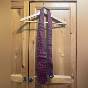 Hugo Boss Red Patterned Tie